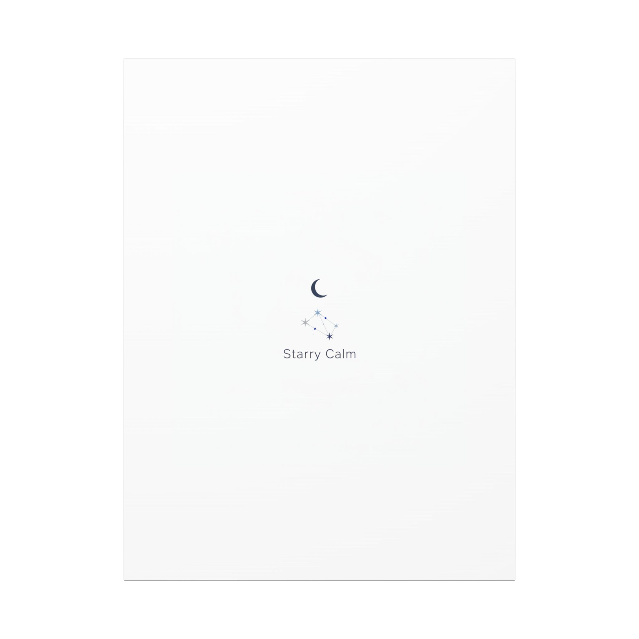 Starry Calm Moon & Constellation Canvas, minimal astrology art print