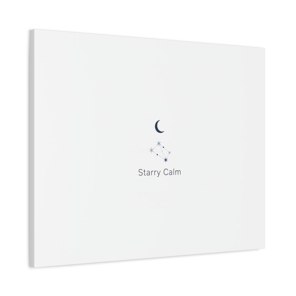 Starry Calm Moon & Constellation Canvas, minimal astrology art print
