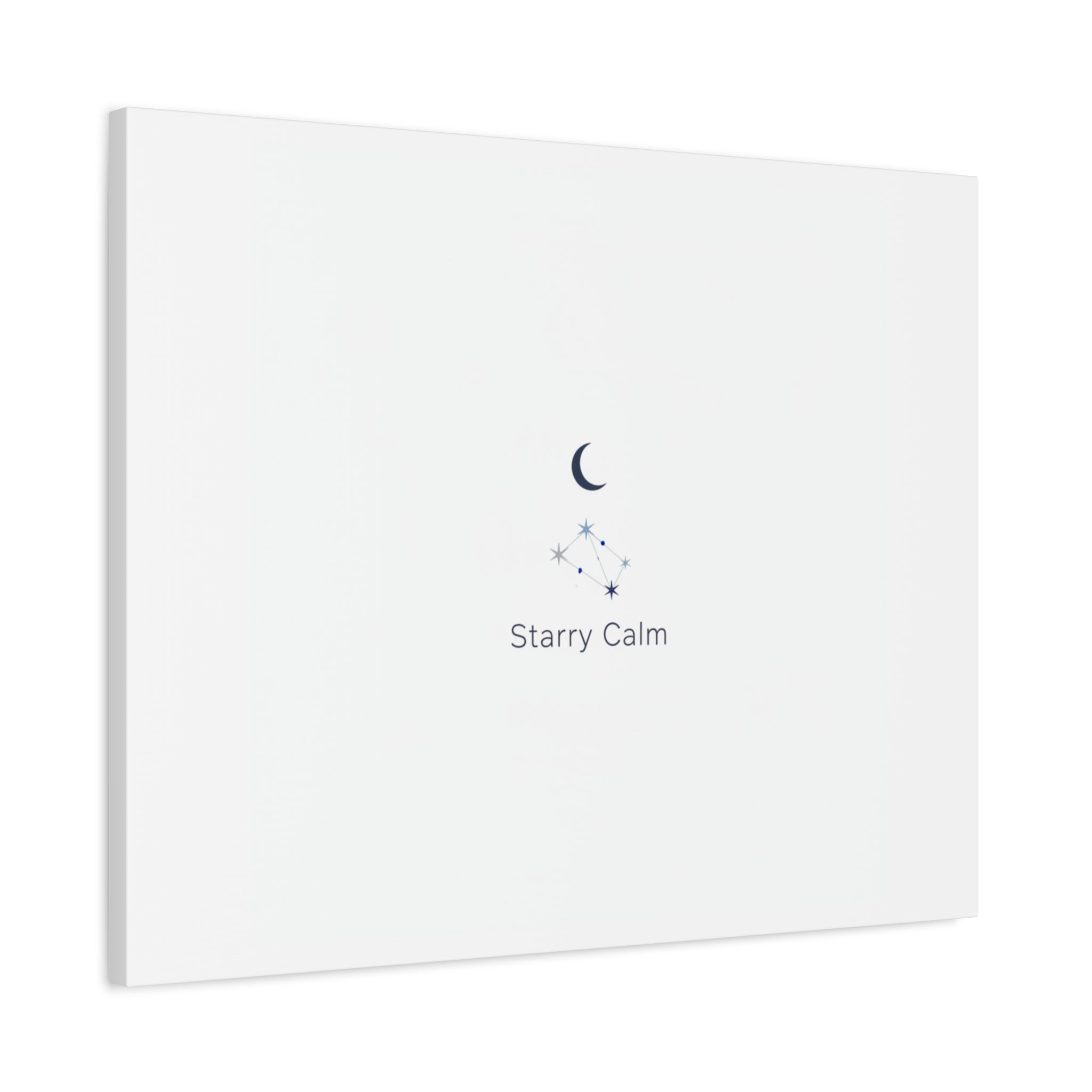 Starry Calm Moon & Constellation Canvas, minimal astrology art print