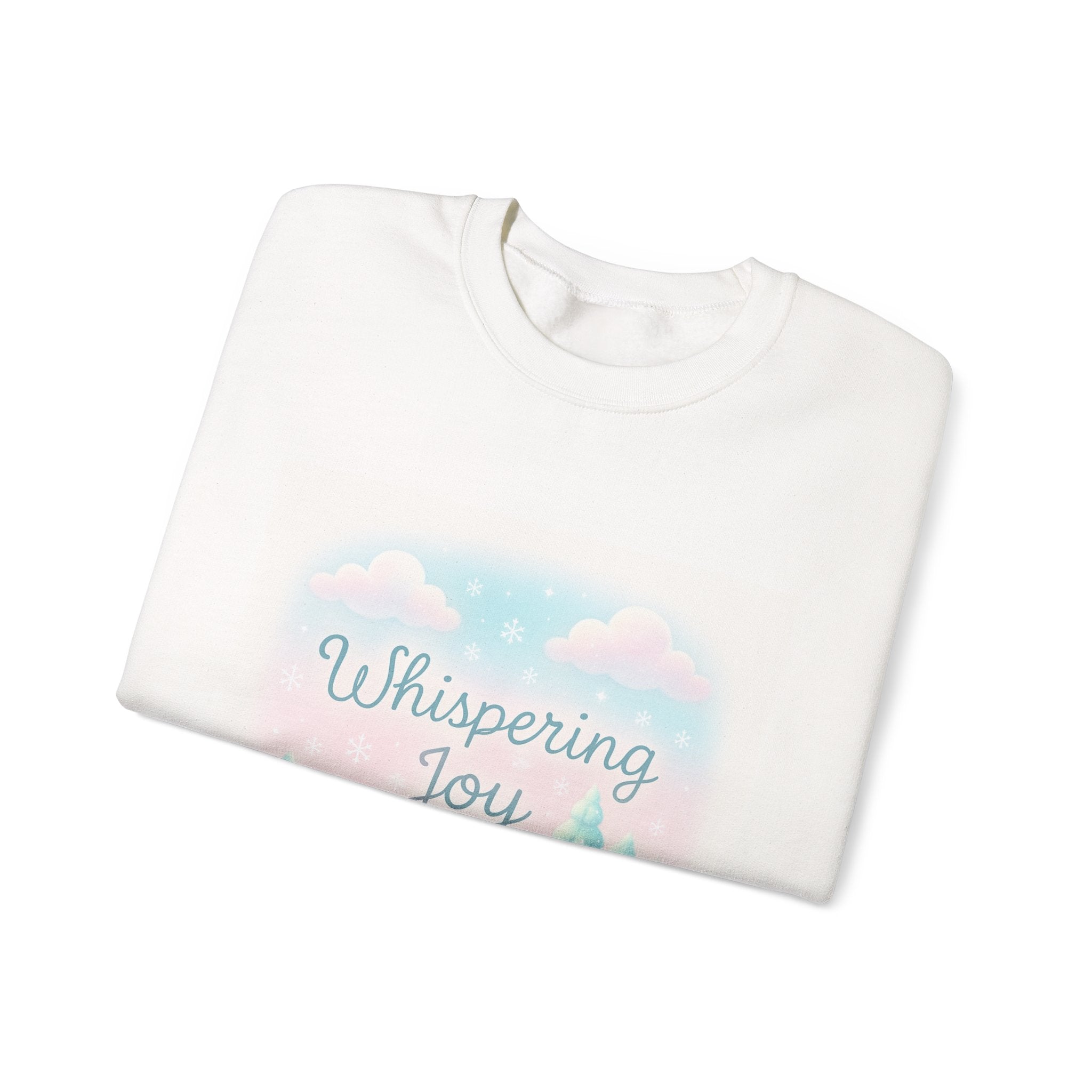 Crewneck Sweatshirt — Whispering Joy Pastel Winter Scene