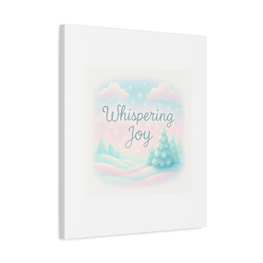 Canvas Wall Art — "Whispering Joy" Pastel Winter Landscape