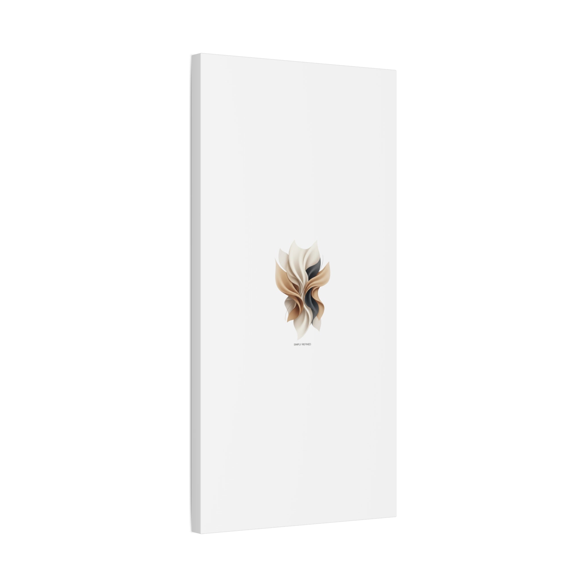 Neutral Abstract Bloom Canvas, Matte Stretched Canvas | Quiet Luxury, Minimalist Wall Art