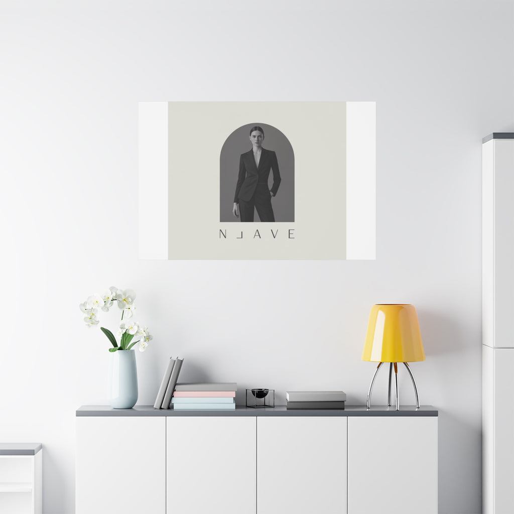 Monochrome Minimal Fashion Print, Canvas