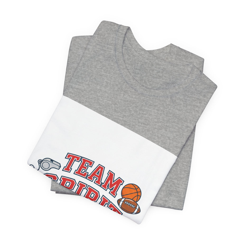 Team Spirit Varsity Letter Tee | collegiate athletic block font