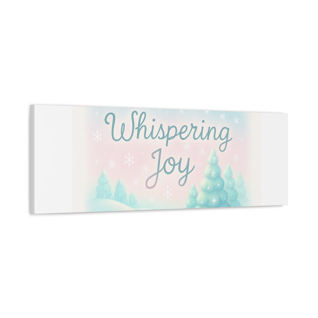 Canvas Wall Art — "Whispering Joy" Pastel Winter Landscape