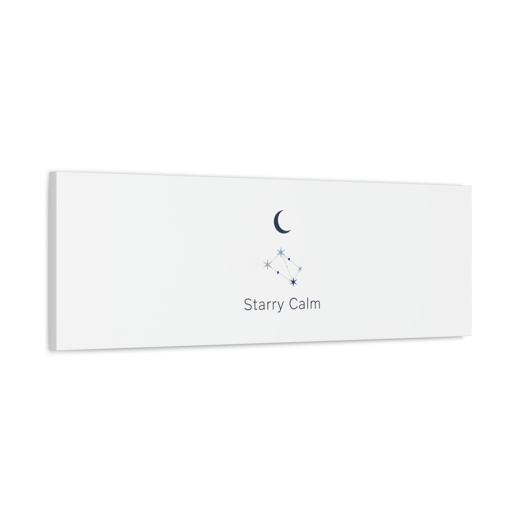 Starry Calm Moon & Constellation Canvas, minimal astrology art print