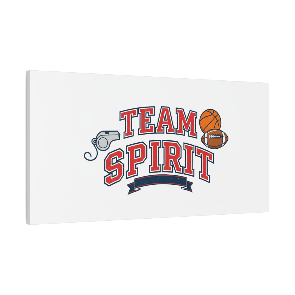 Team Spirit varsity crest Canvas