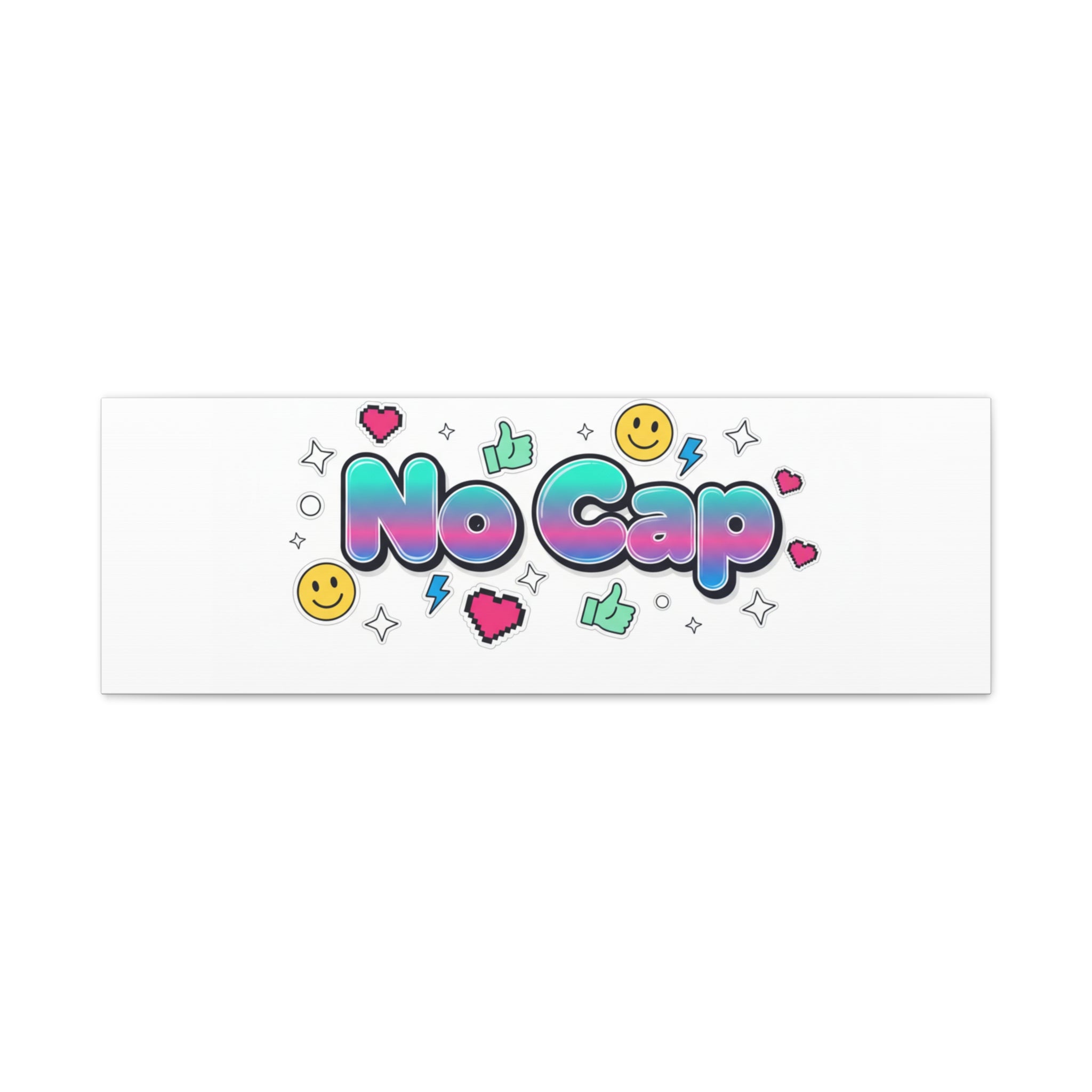 No Cap Canvas | Gen-Z Slang, Internet Lingo Wall Art