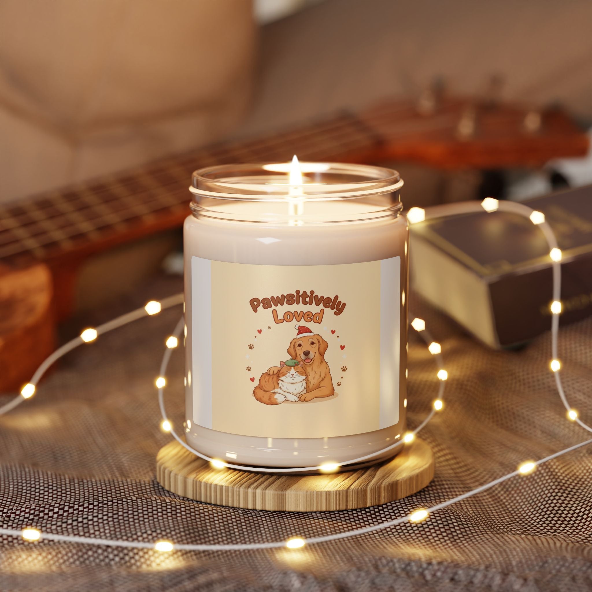 Pawsitively Loved Candle | Scented Soy Candle, Senior Pet Love, Paw Prints