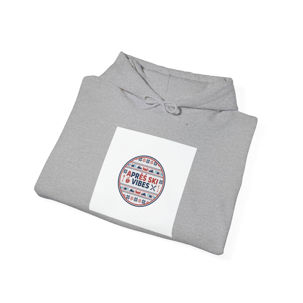 Après Ski Vibes badge Hoodie | Fair Isle ski-club graphic