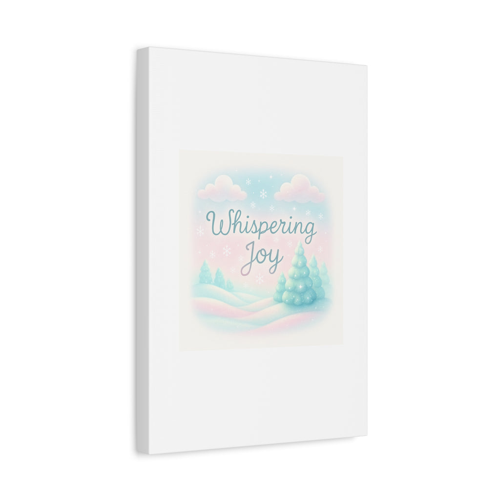 Canvas Wall Art — "Whispering Joy" Pastel Winter Landscape