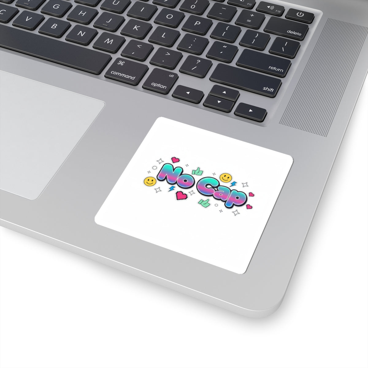 No Cap Sticker | Gen-Z Slang, Meme Aesthetic, Cute Glossy Kiss-Cut