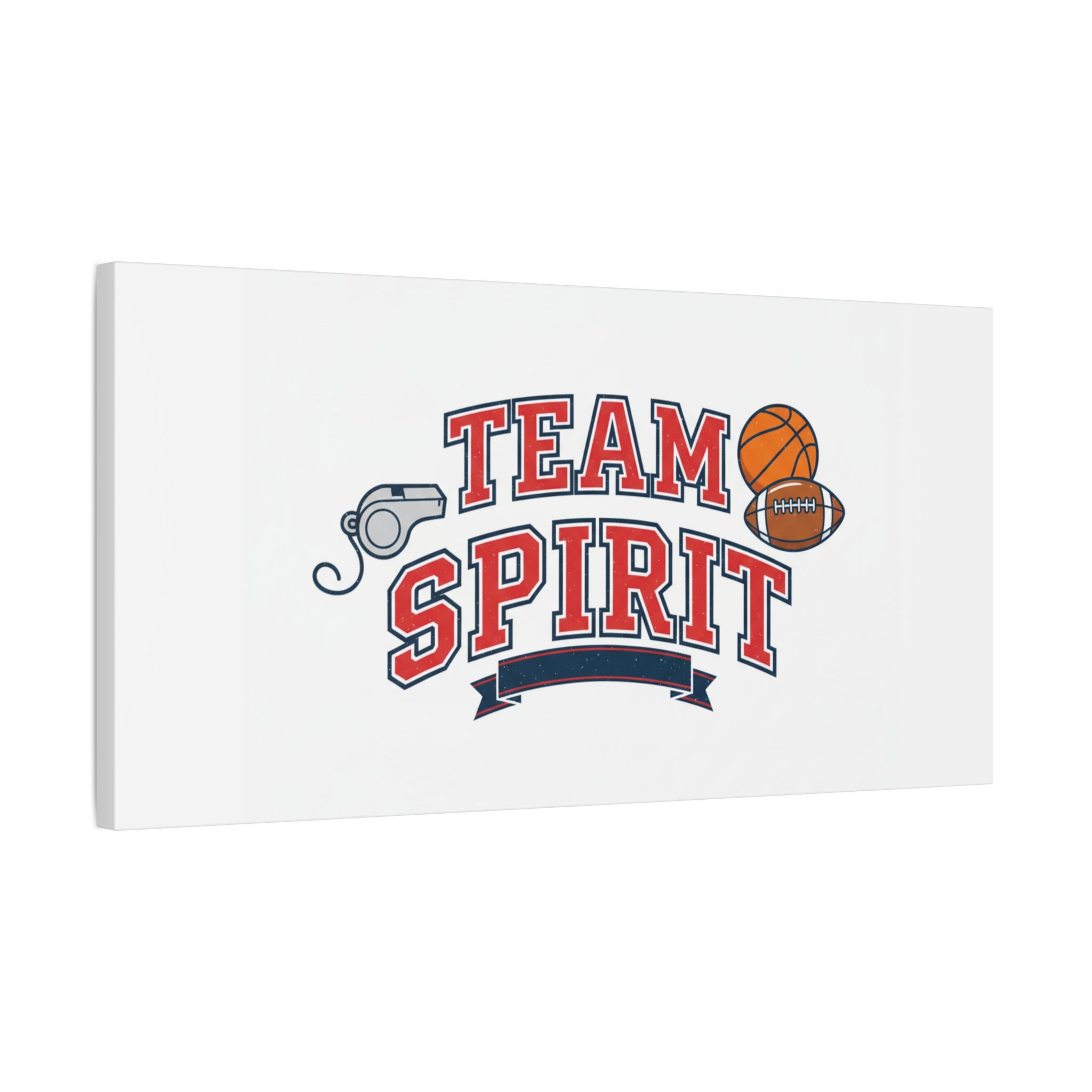 Team Spirit varsity crest Canvas