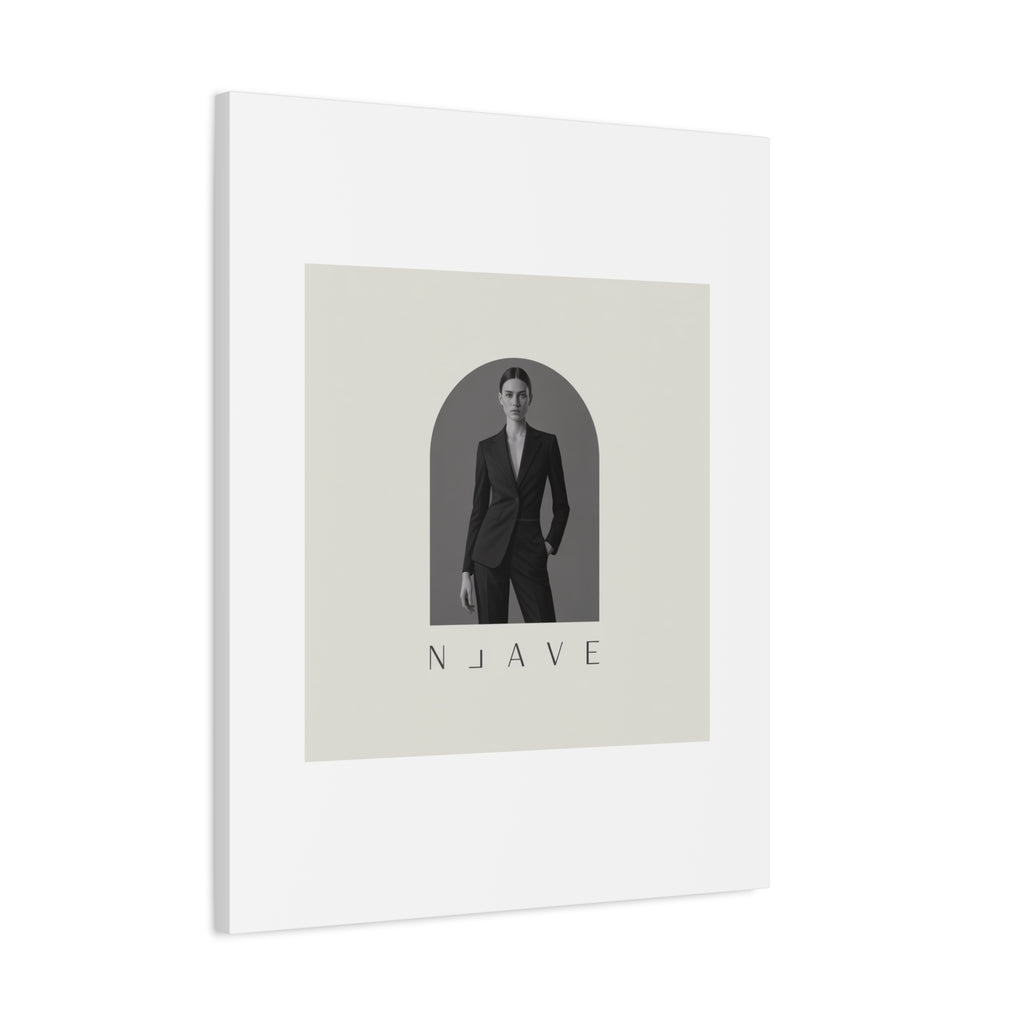 Monochrome Minimal Fashion Print, Canvas