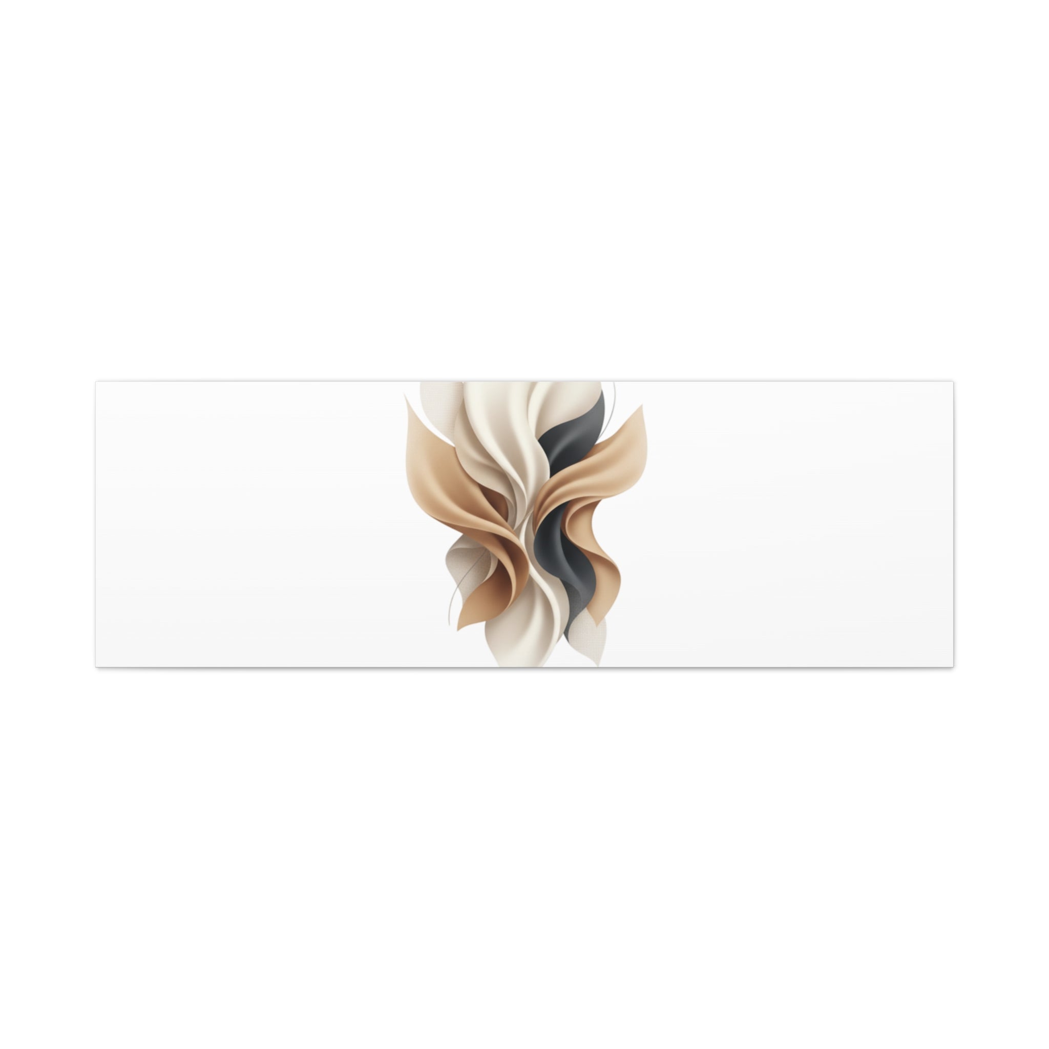 Neutral Abstract Bloom Canvas, Matte Stretched Canvas | Quiet Luxury, Minimalist Wall Art
