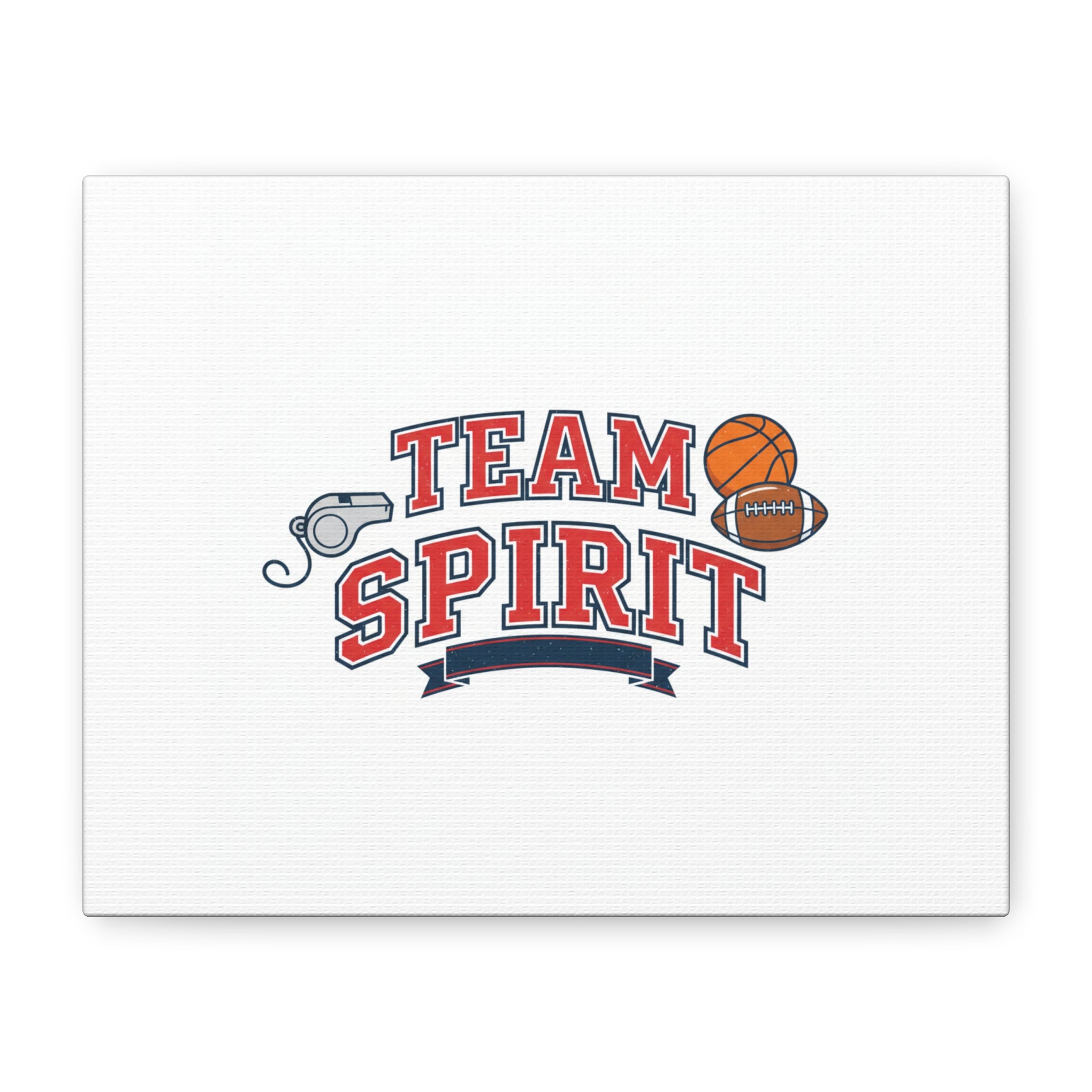 Team Spirit varsity crest Canvas