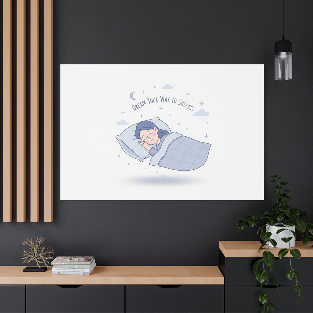 Dream Your Way to Success Canvas | Sleepmaxxing, Rest Is Productive