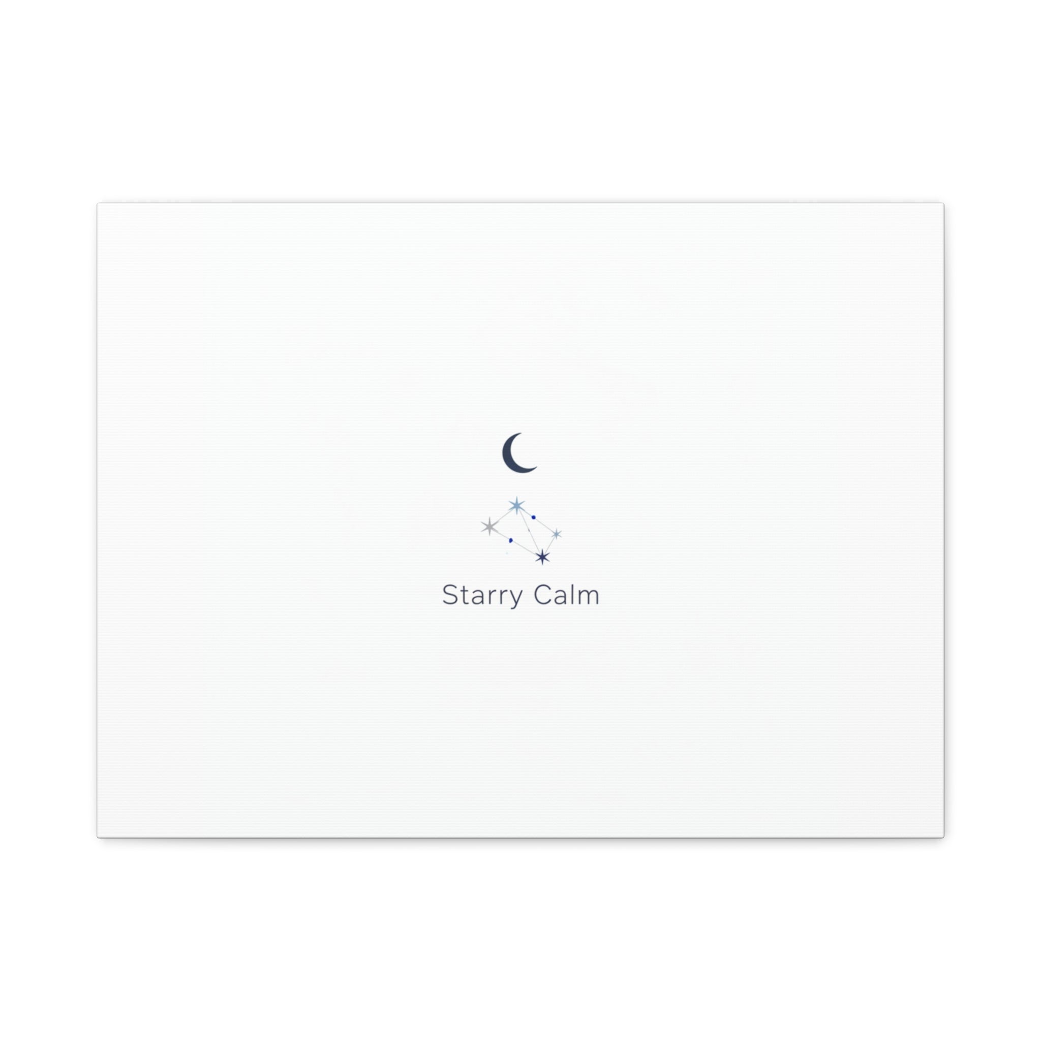 Starry Calm Moon & Constellation Canvas, minimal astrology art print
