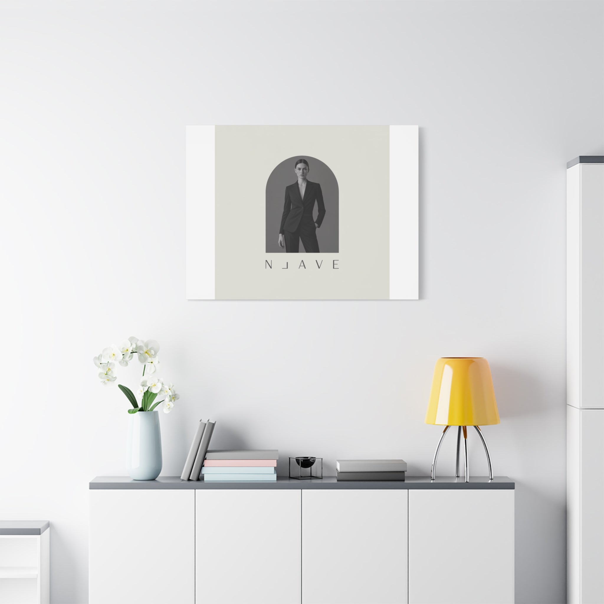 Monochrome Minimal Fashion Print, Canvas