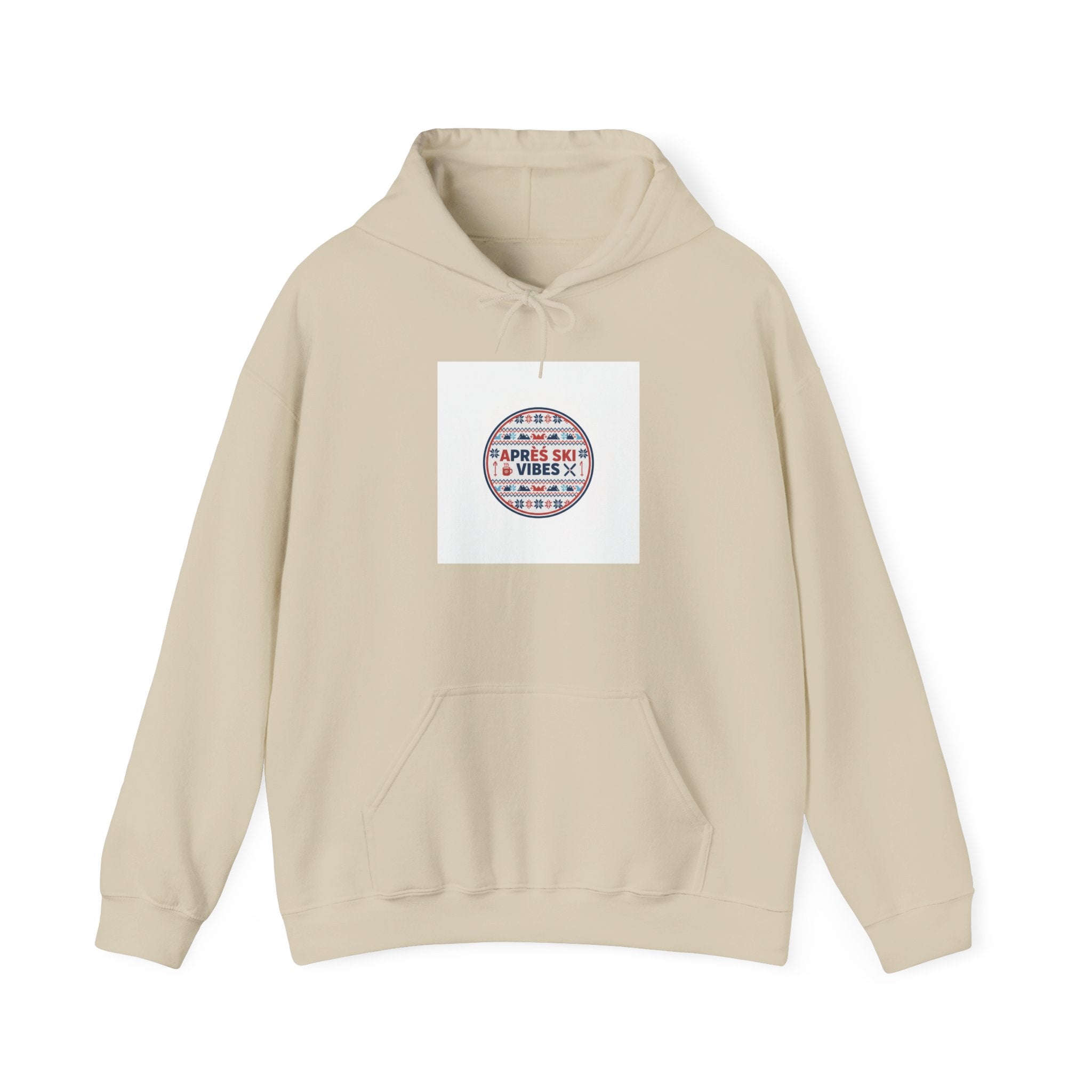 Après Ski Vibes badge Hoodie | Fair Isle ski-club graphic