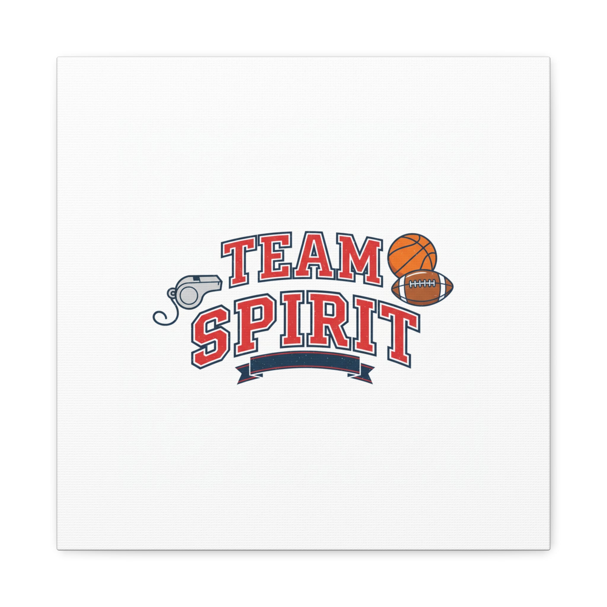 Team Spirit varsity crest Canvas