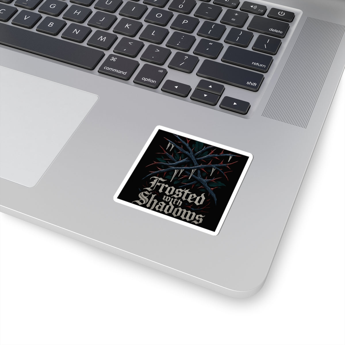 Sticker — "Frosted with Shadows" Gothic Thorns Kiss-Cut Sticker