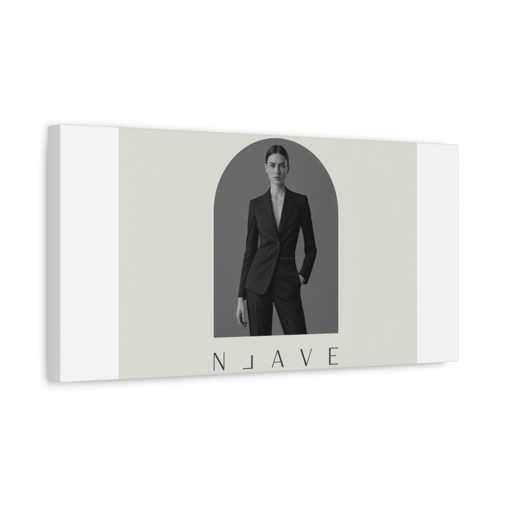 Monochrome Minimal Fashion Print, Canvas