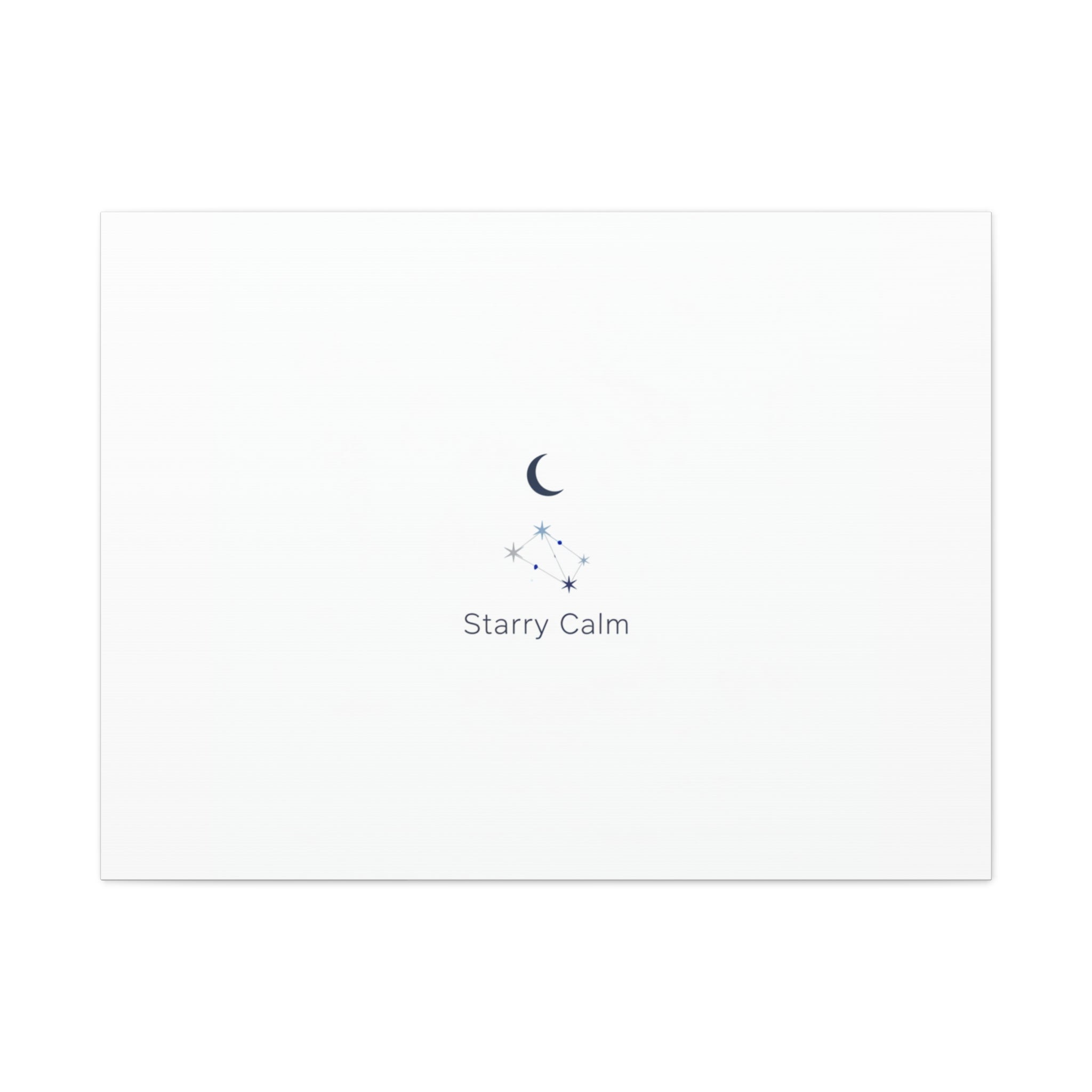Starry Calm Moon & Constellation Canvas, minimal astrology art print