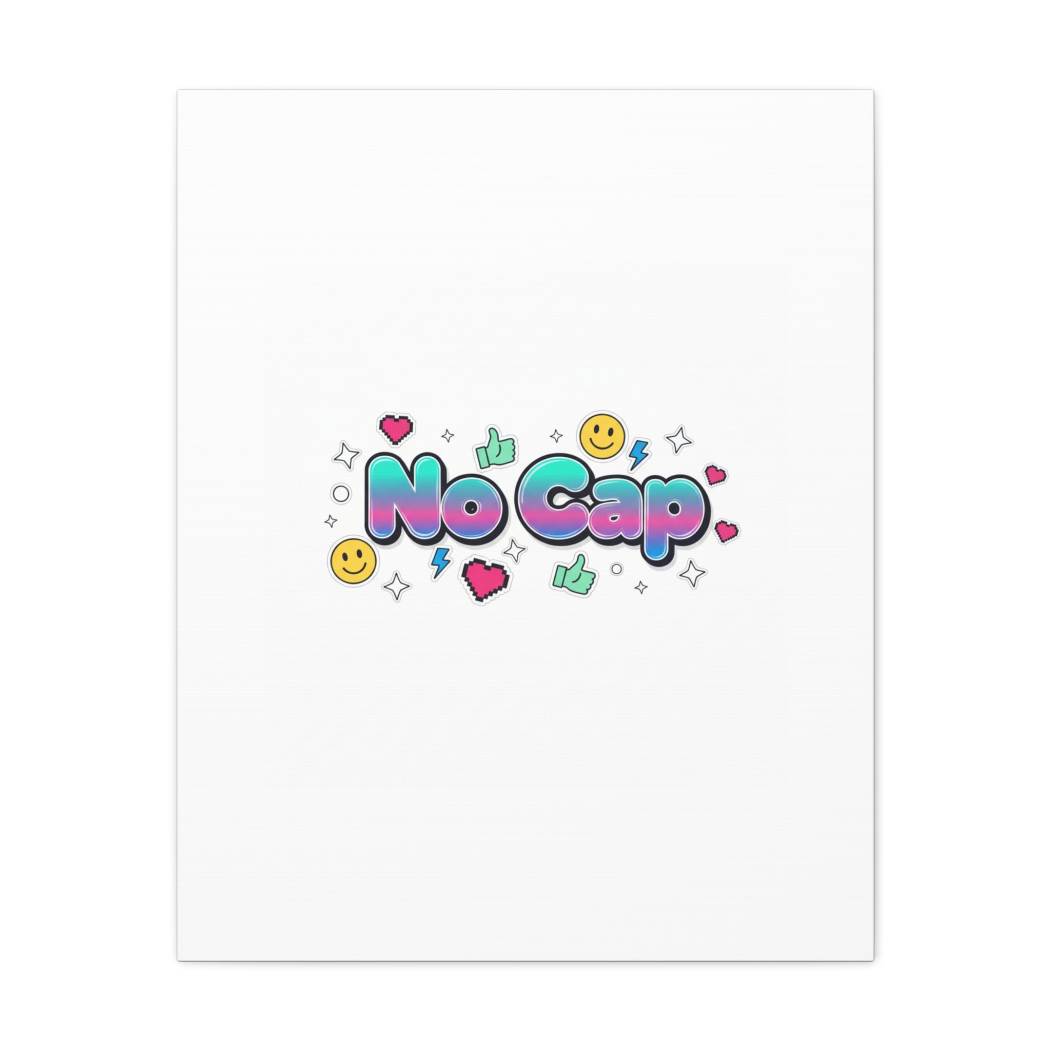 No Cap Canvas | Gen-Z Slang, Internet Lingo Wall Art
