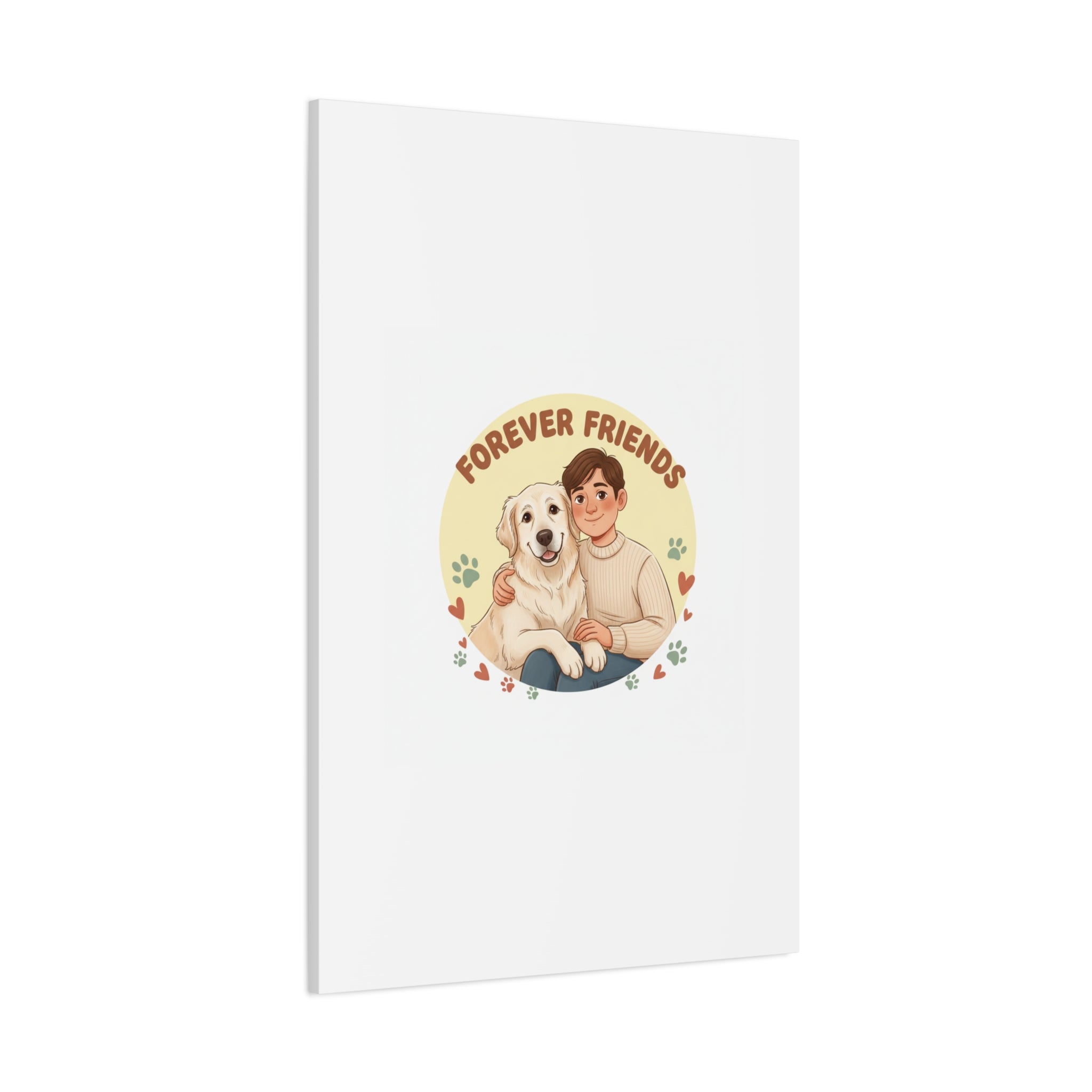 Forever Friends Dog Wall Art, Pet Canvas, Senior Dog Print | Pet-Centric Holiday