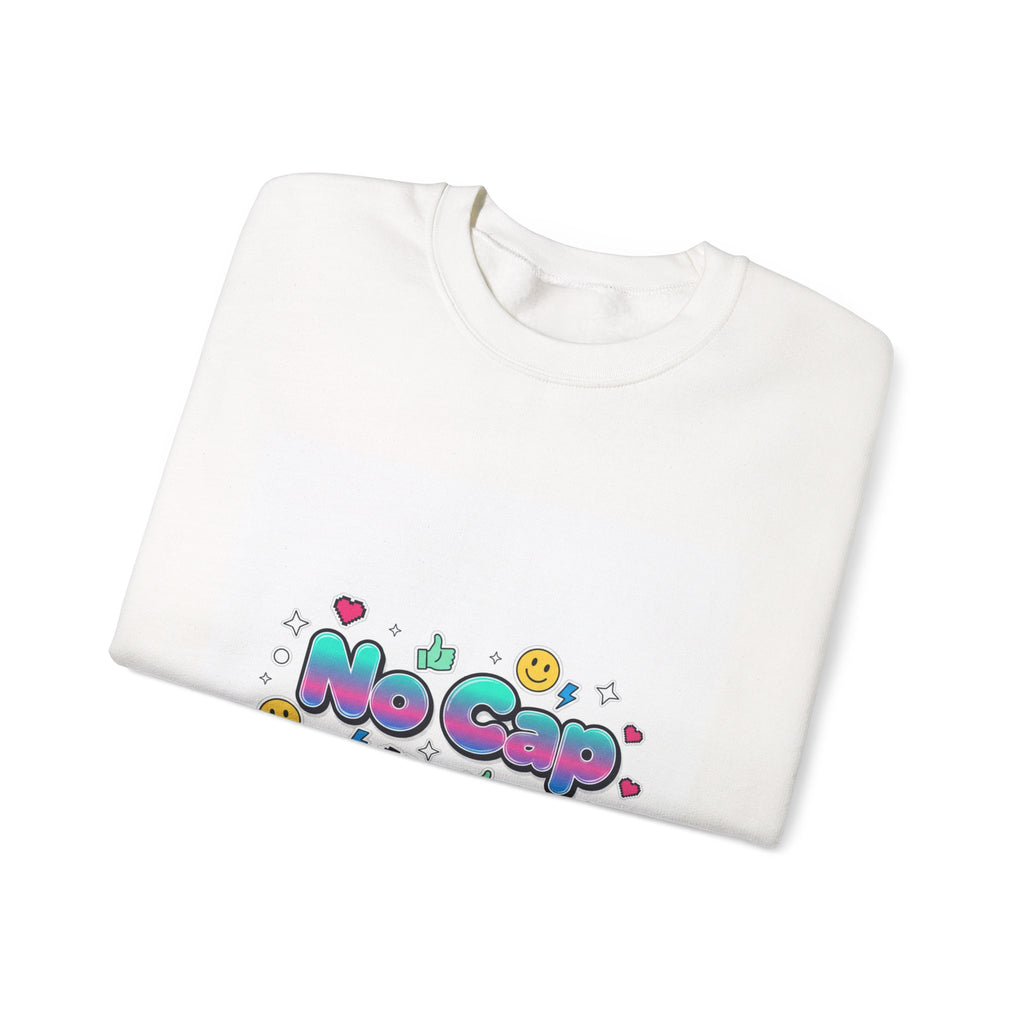 No Cap Crewneck Sweatshirt | Gen-Z Slang, Internet Lingo
