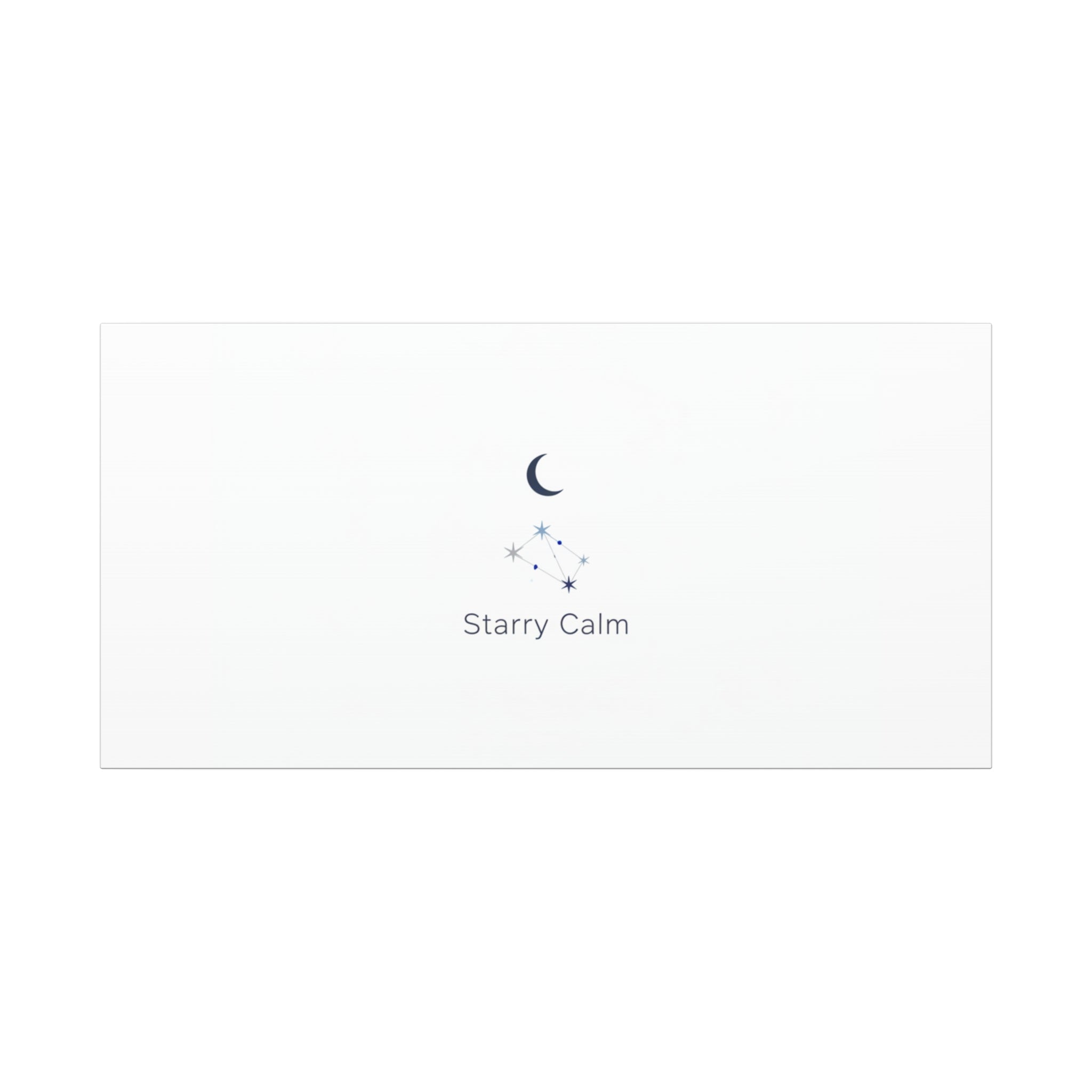 Starry Calm Moon & Constellation Canvas, minimal astrology art print
