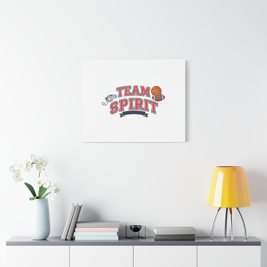 Team Spirit varsity crest Canvas