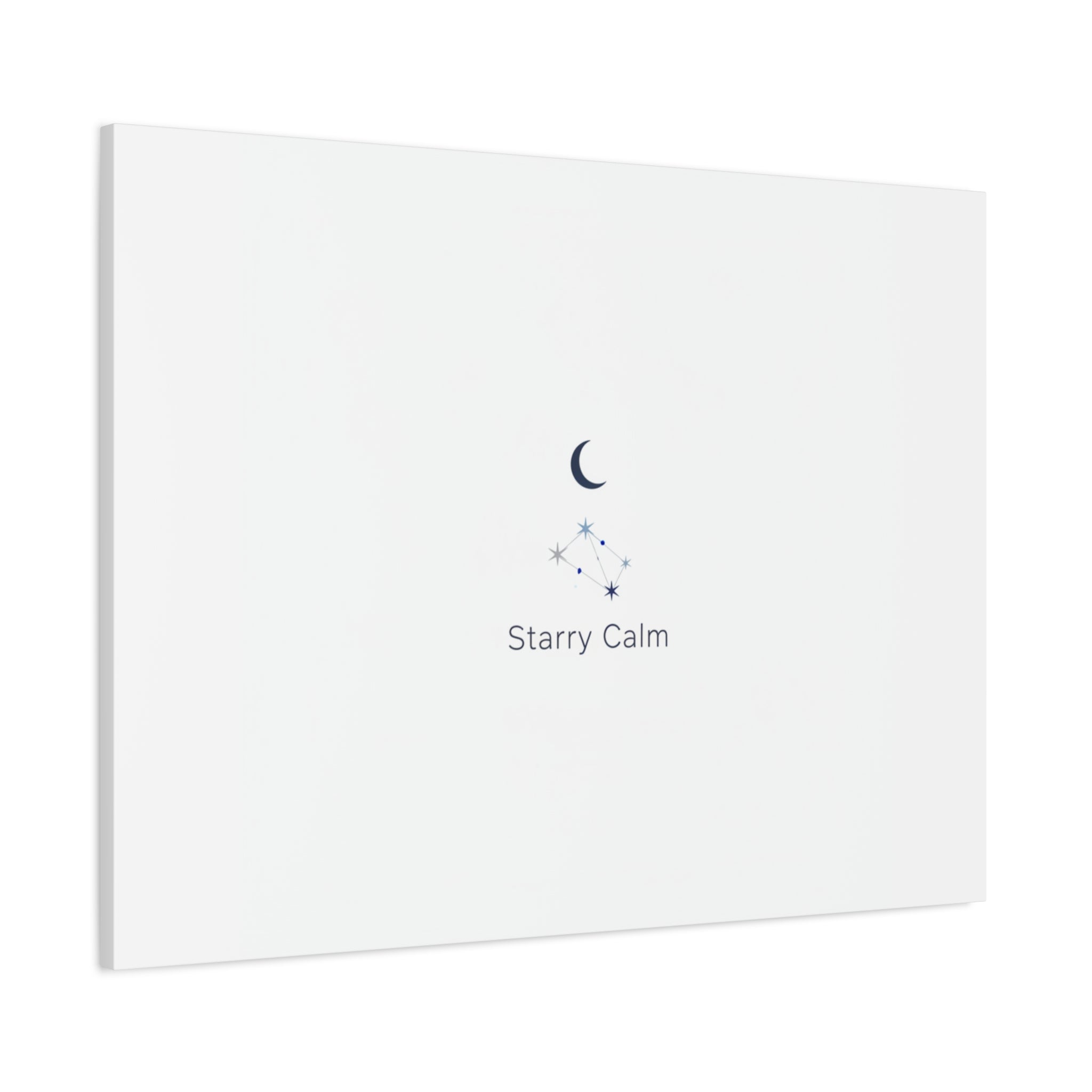Starry Calm Moon & Constellation Canvas, minimal astrology art print
