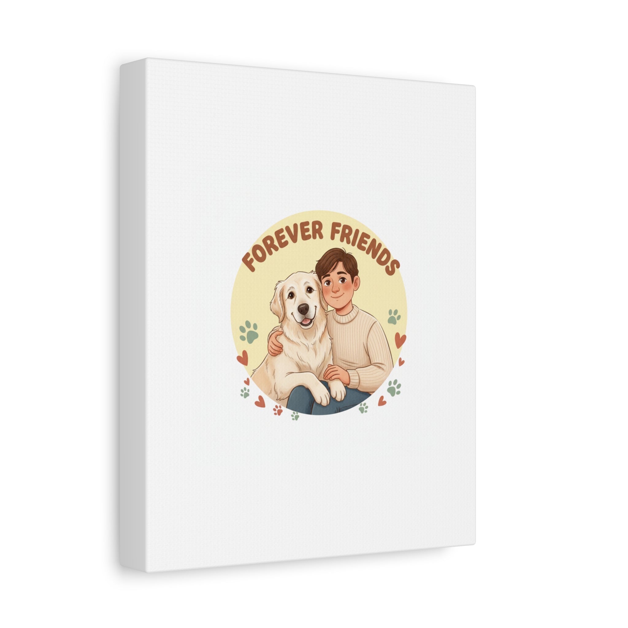Forever Friends Dog Wall Art, Pet Canvas, Senior Dog Print | Pet-Centric Holiday
