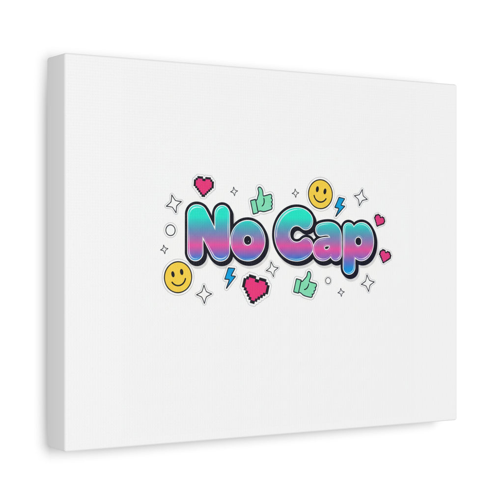 No Cap Canvas | Gen-Z Slang, Internet Lingo Wall Art