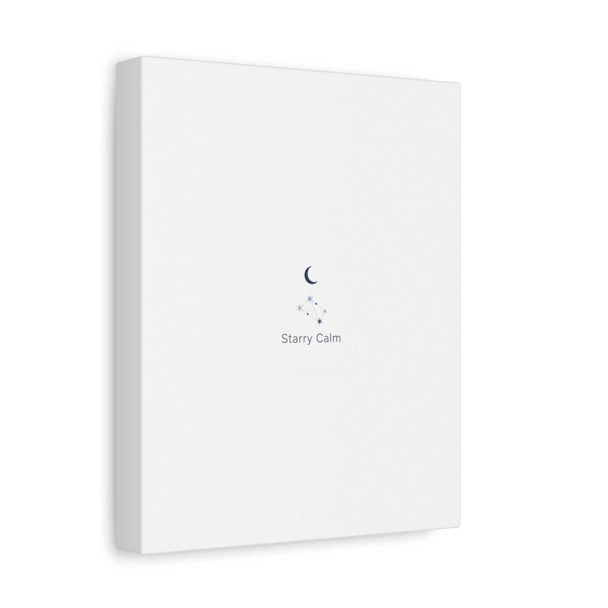 Starry Calm Moon & Constellation Canvas, minimal astrology art print