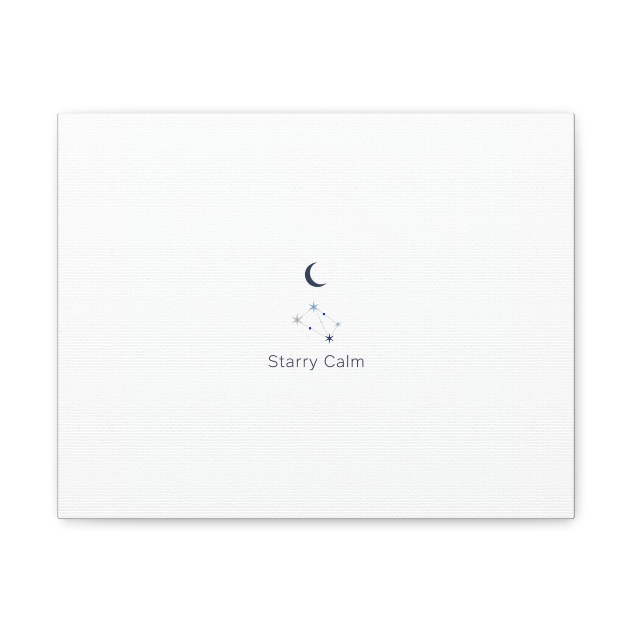 Starry Calm Moon & Constellation Canvas, minimal astrology art print