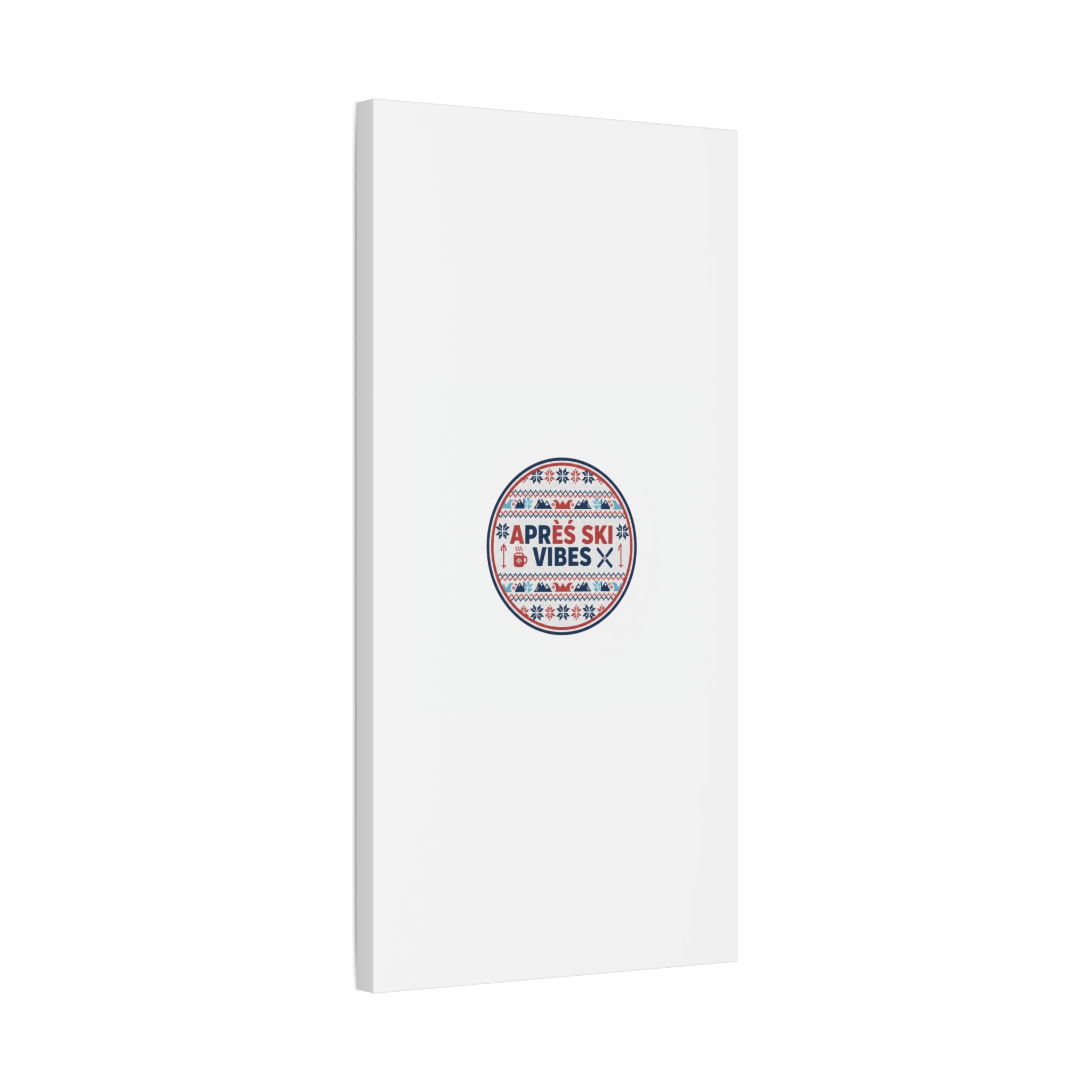 Après Ski Vibes Canvas, Fair Isle Ski Lodge Wall Art | Mountain Chalet Decor