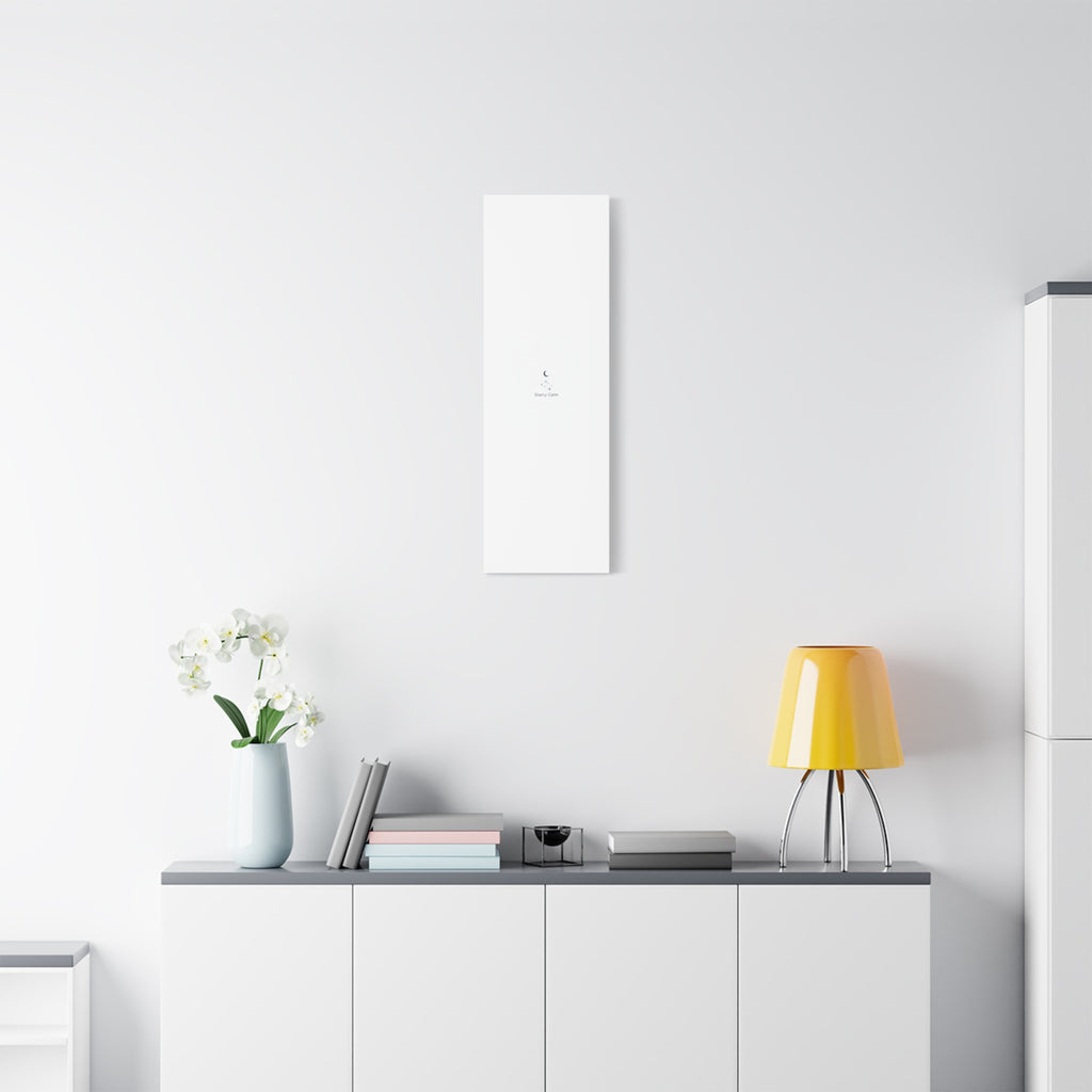 Starry Calm Moon & Constellation Canvas, minimal astrology art print