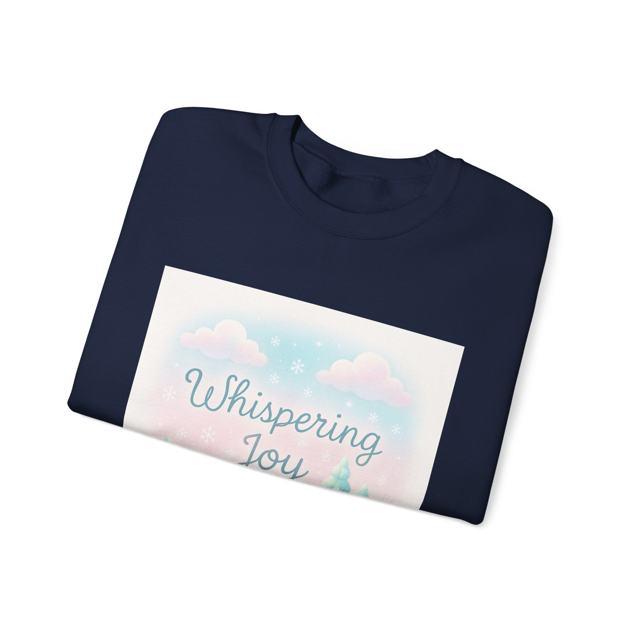 Crewneck Sweatshirt — Whispering Joy Pastel Winter Scene
