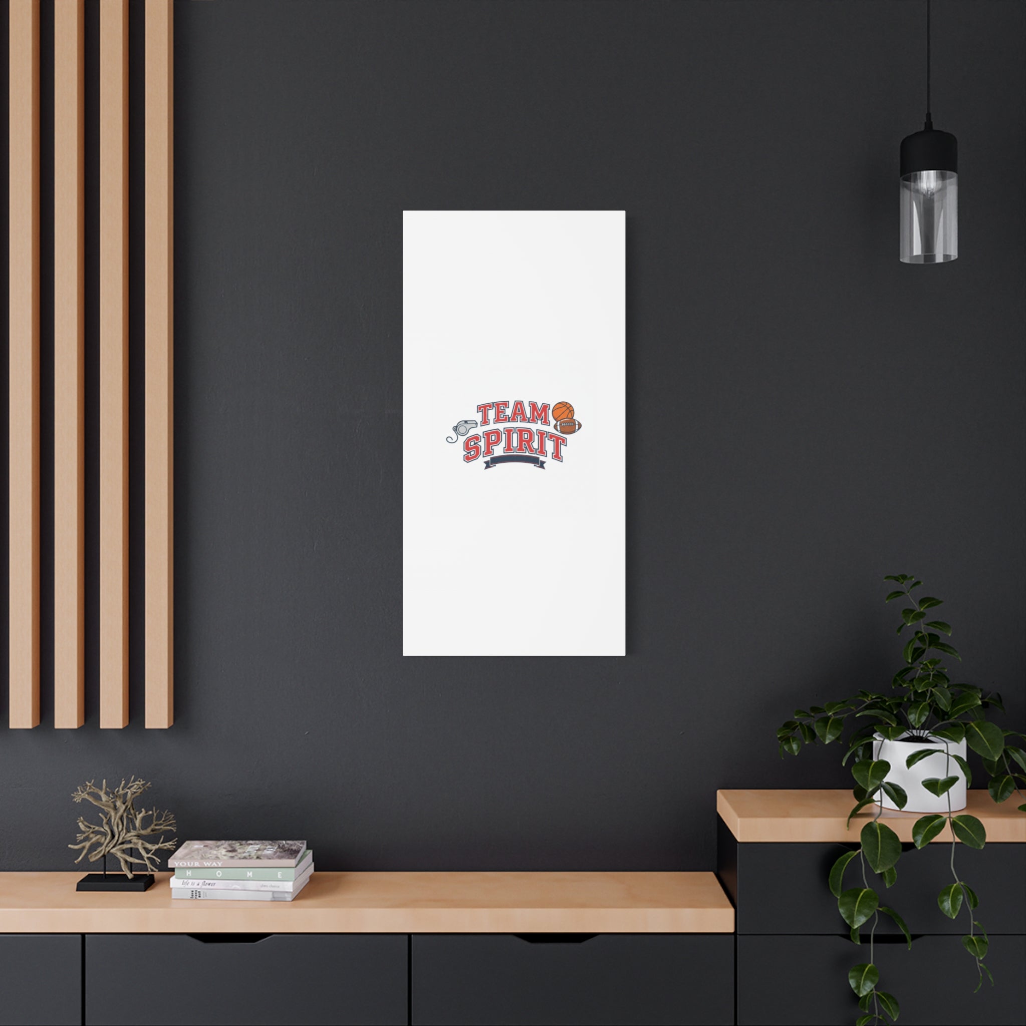 Team Spirit varsity crest Canvas