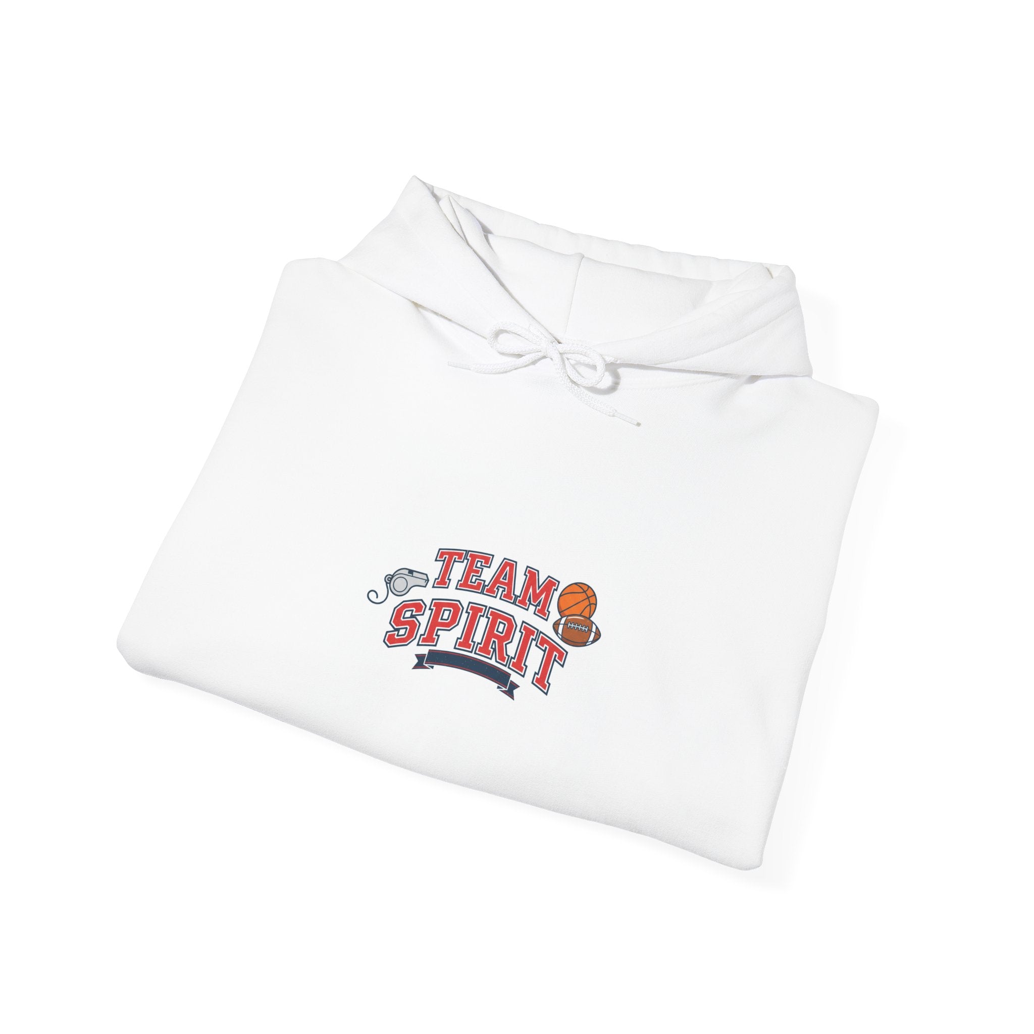 Team Spirit varsity crest Hoodie | Collegiate block font campus style