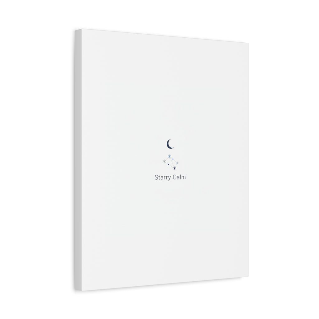 Starry Calm Moon & Constellation Canvas, minimal astrology art print