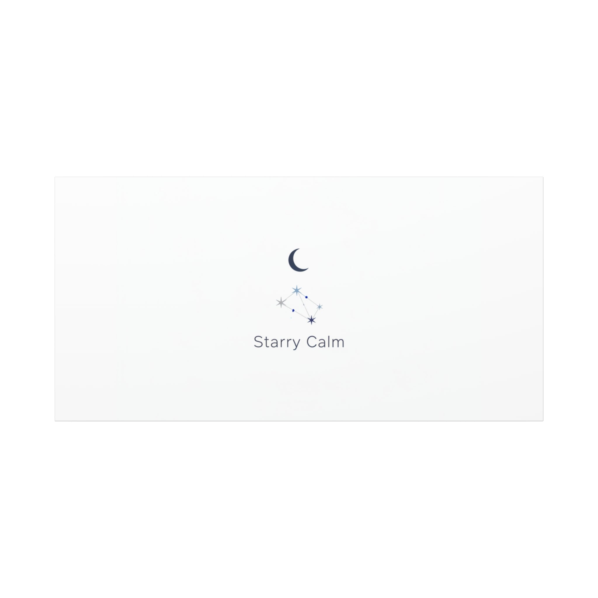 Starry Calm Moon & Constellation Canvas, minimal astrology art print