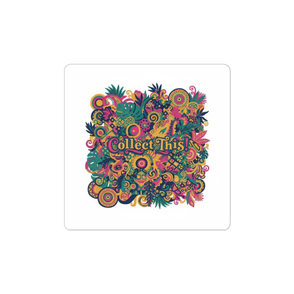 Collect This! Maximalist Floral Collage Sticker | Kiss-Cut, Boho Pattern