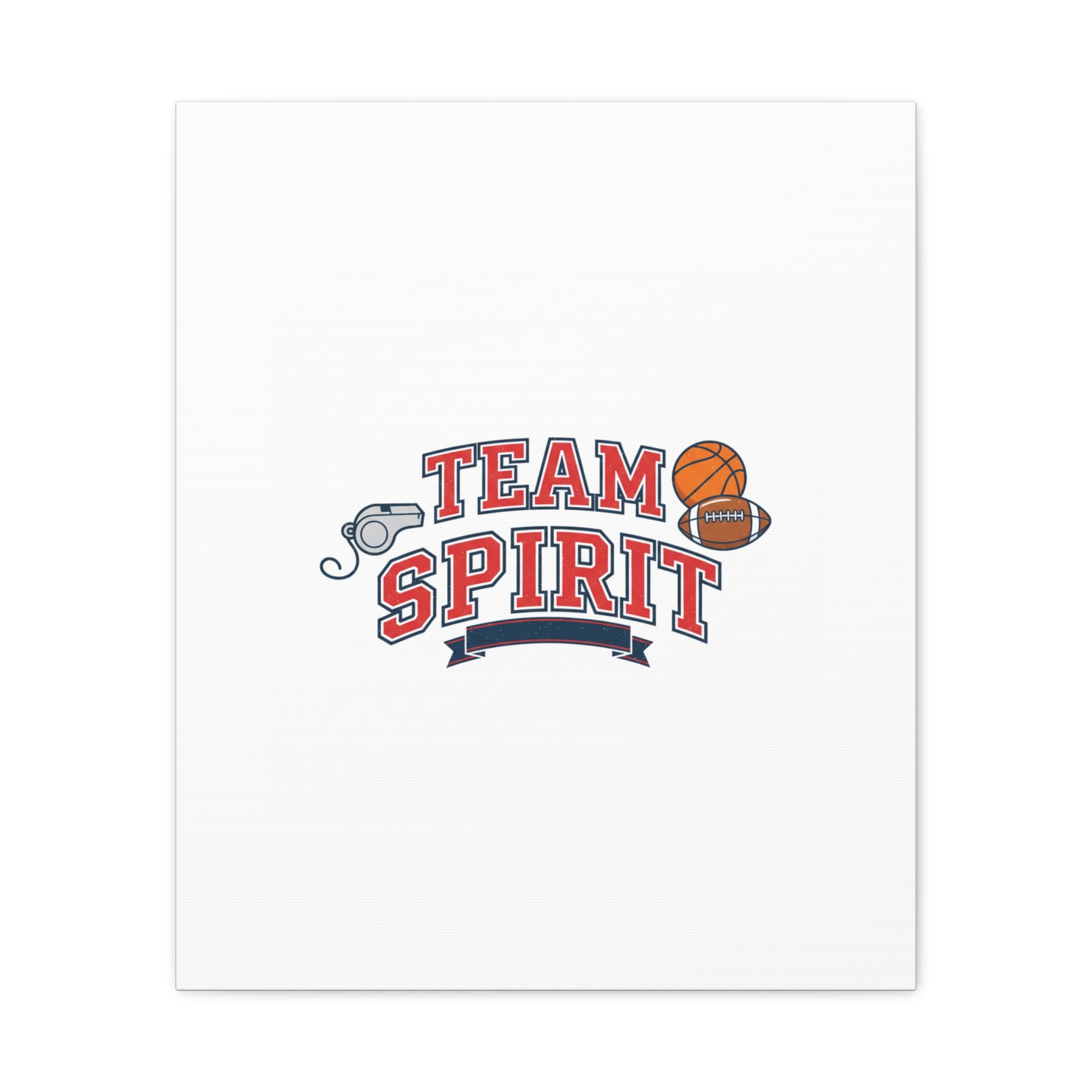 Team Spirit varsity crest Canvas