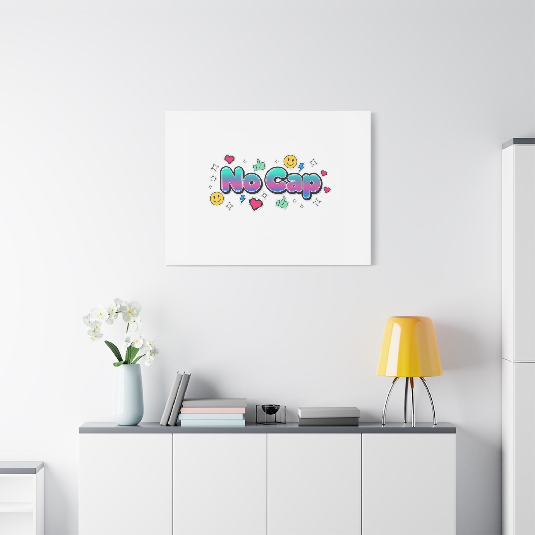 No Cap Canvas | Gen-Z Slang, Internet Lingo Wall Art