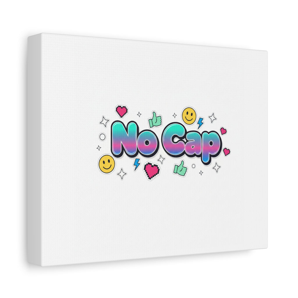 No Cap Canvas | Gen-Z Slang, Internet Lingo Wall Art