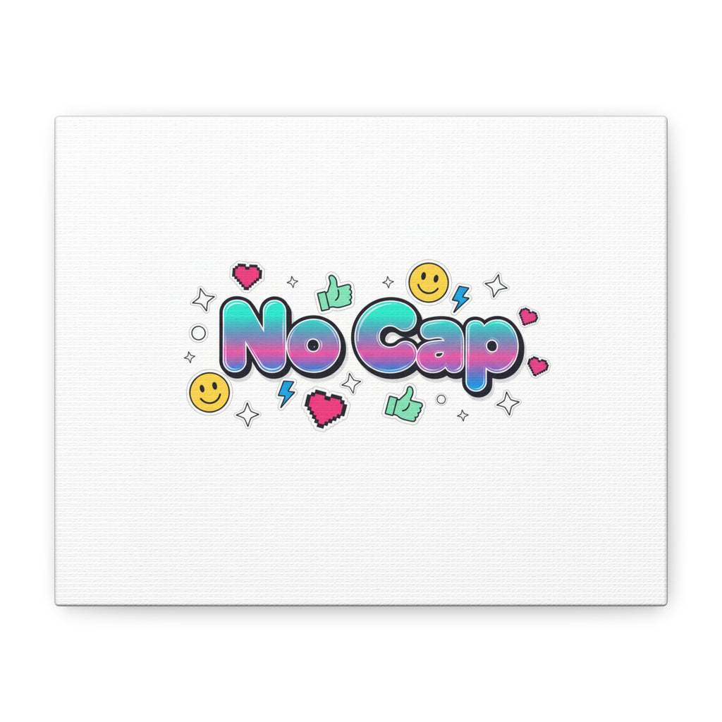 No Cap Canvas | Gen-Z Slang, Internet Lingo Wall Art